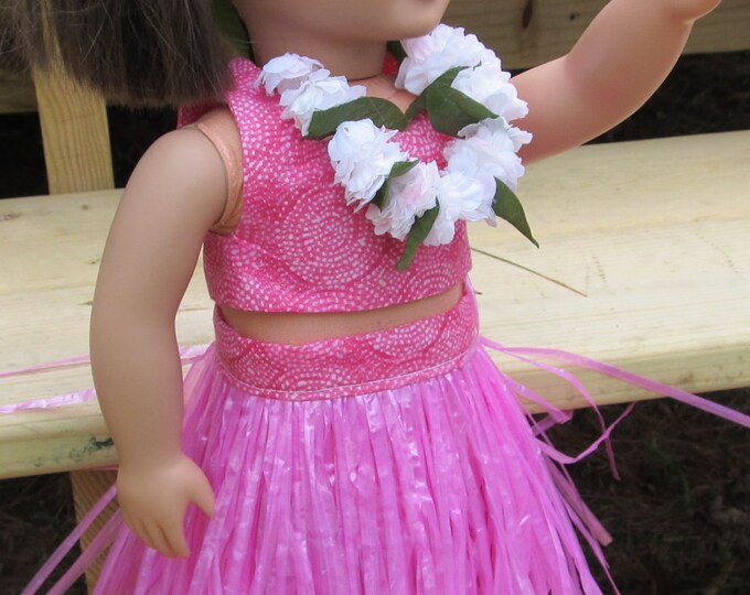 Hula Grass Skirt Lei Outfit Kanani American Girl or Any 18 Etsy