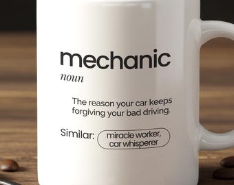 Funny Mechanic Mug | Bad Driving Humor, Auto Repair Gift