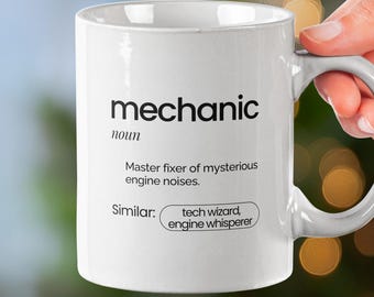 Mechanic Definition Coffee Mug | Auto Technician Gift