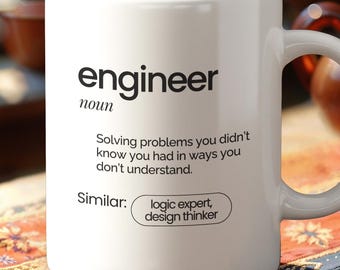 Funny Engineer Coffee Mug | Problem Solver Gift