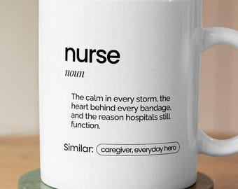 Nurse Appreciation Mug | Gift for Nurse | Thank You Nurse Coffee Mug | Healthcare Worker Gift | Nurse Cup