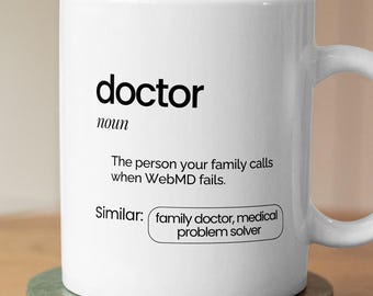 Funny Doctor Definition Mug | Medical Humor Coffee Cup