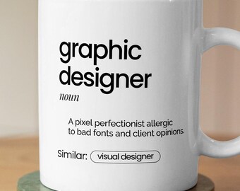 Funny Graphic Designer Definition Mug | Creative Professional Gift
