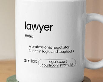 Lawyer Appreciation Mug | Attorney Gift | Legal Professional Coffee Mug
