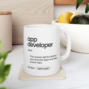 App Developer Coffee Mug | Dictionary Definition Tech Gift image 5
