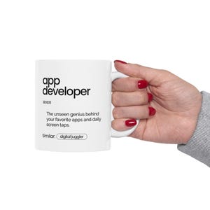 App Developer Coffee Mug | Dictionary Definition Tech Gift image 3