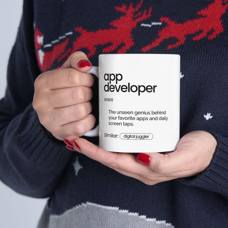 App Developer Coffee Mug | Dictionary Definition Tech Gift image 8