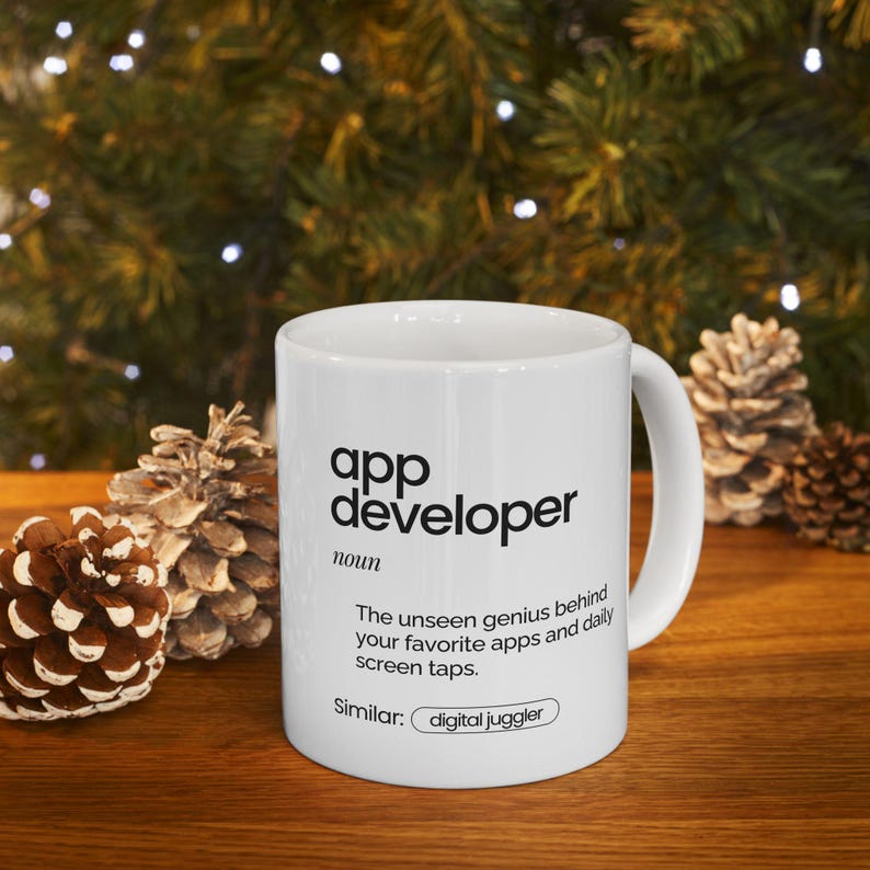 App Developer Coffee Mug | Dictionary Definition Tech Gift image 7