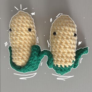 Crochet Corn Amigurumi: Handmade Play Food, Farmhouse Decor