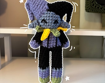Handmade Crochet Jester Plushie – Amigurumi Clown Doll inspired by Jevil