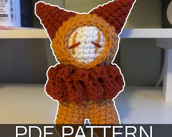 Crochet Pattern – Whimsical Devil Jester/Clown Plushie – PDF Amigurumi Tutorial