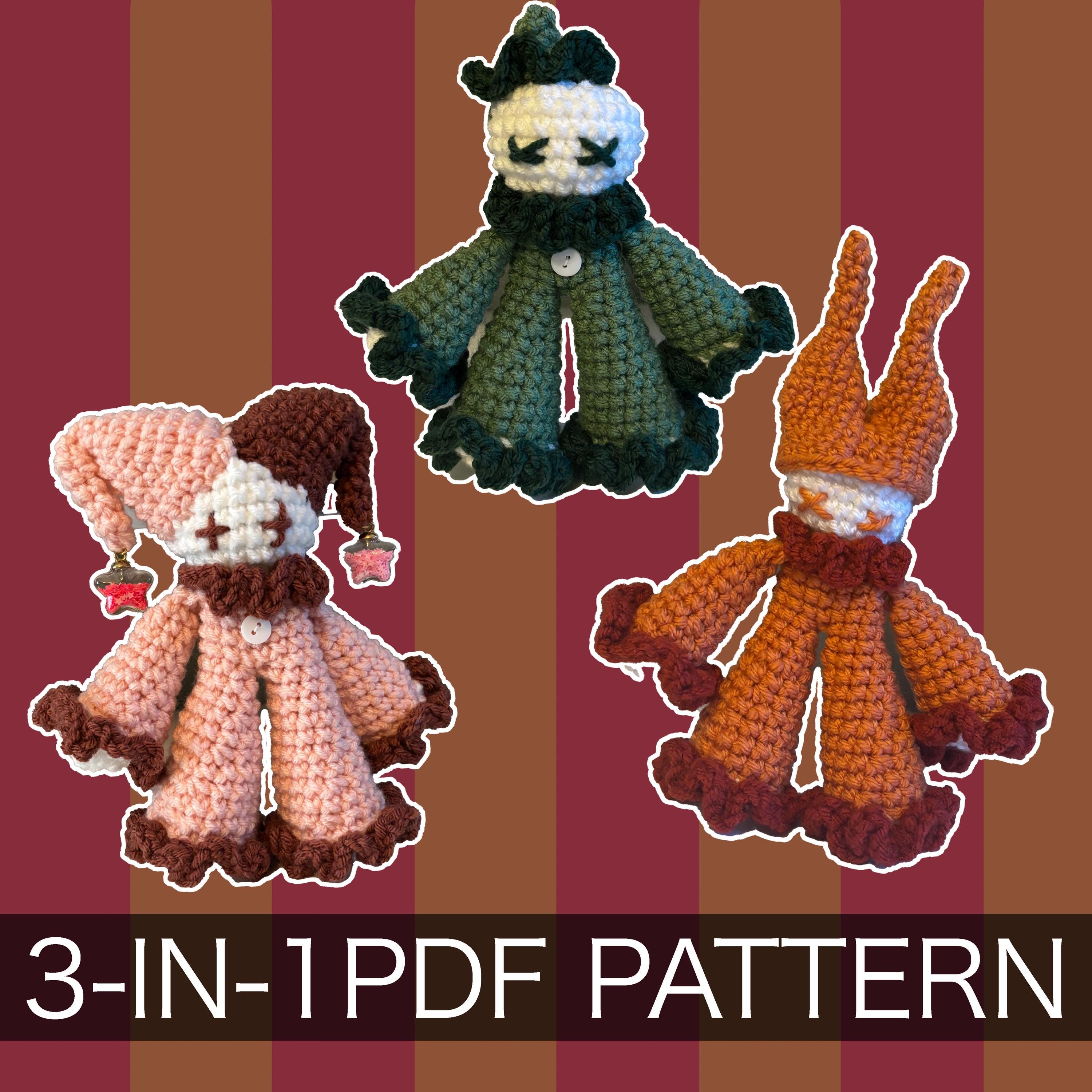 37 Clown Crochet Patterns to Add Color, Character, and Circus Charm 20 3-in-1 Crochet Patterns