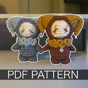 Crochet Pattern – Whimsical Stumpy Jester/Clown Plushie – PDF Amigurumi Tutorial