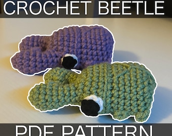Crochet Beetle Amigurumi Pattern: DIY Bug Plush (PDF Tutorial)