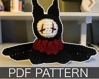 Häkelanleitung – Spaßvogel/Clown-Fledermaus – PDF Amigurumi Anleitung