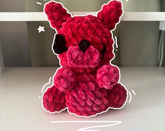 Handmade Crochet Foxy Plush – Inspired Animatronic Fox – Amigurumi Toy