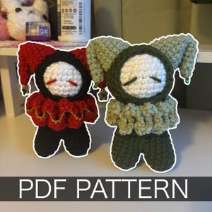 Crochet Pattern – Whimsical Jester/Clown Plushie – PDF Amigurumi Tutorial