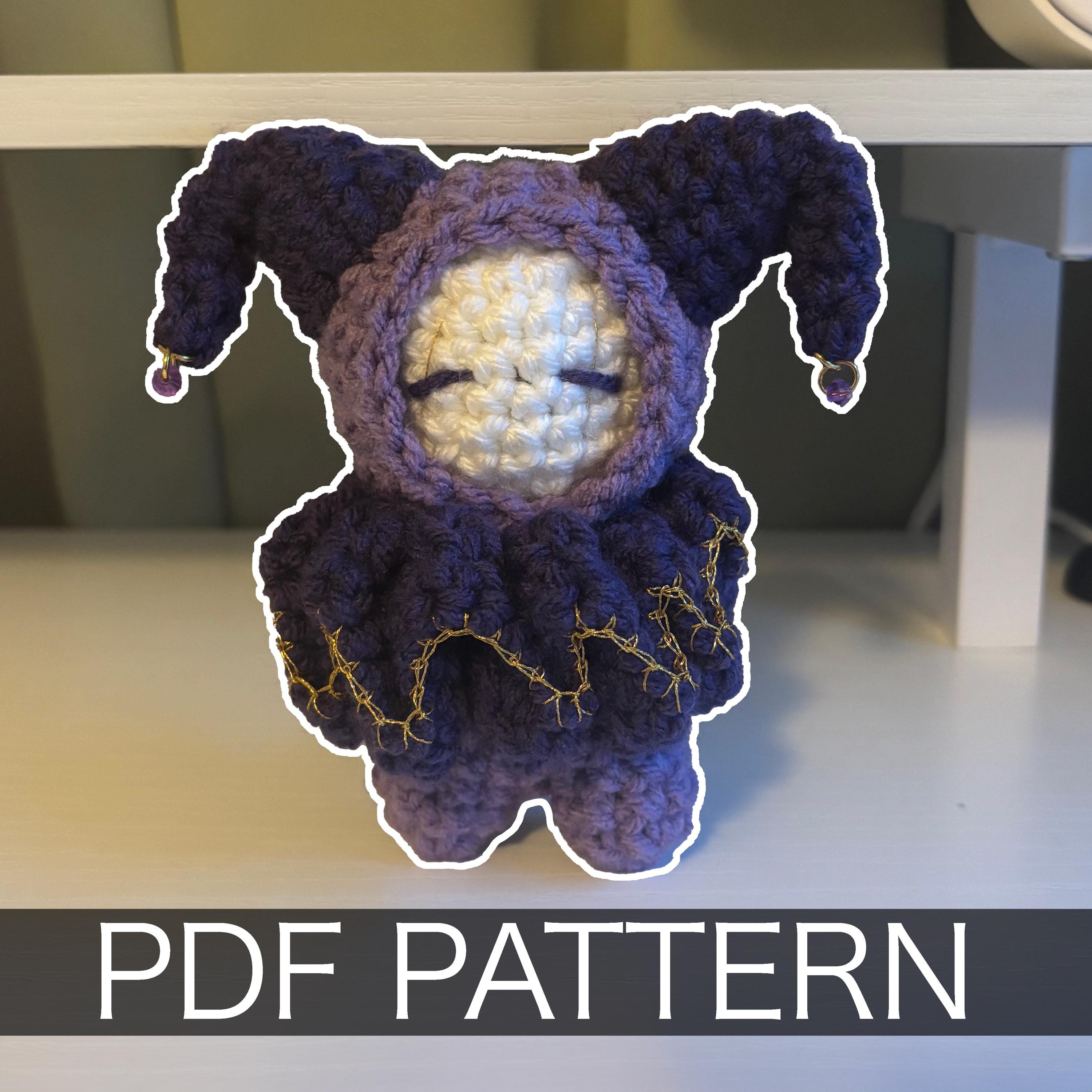37 Clown Crochet Patterns to Add Color, Character, and Circus Charm 23 Crochet Pattern Mini Whimsical Jester/Clown Plushie