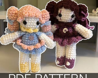 Crochet Pattern – Whimsical Girl Clown Plushie – PDF Amigurumi Tutorial
