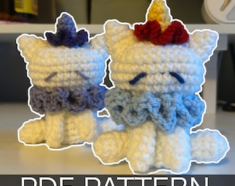 Crochet Clown Cat Pattern | Amigurumi Cat PDF Pattern | Crochet Circus Cat Plush | Crochet Animal Pattern | Digital Download