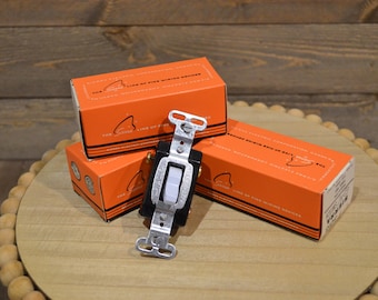 RARE FIND - Vintage NOS Sierra Toggle Quiet Switch - Perfect for Any Vintage Bathroom or Kitchen Remodel