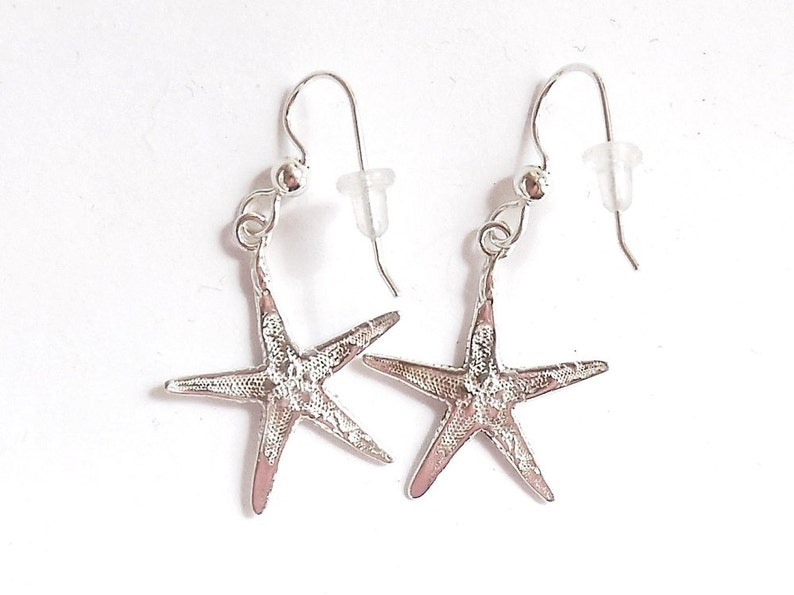 SCUBA jewelry nautical accessory NewMexy Team starfish jewelry surfer jewelry ocean accessory Sterling starfish earrings beach gift
