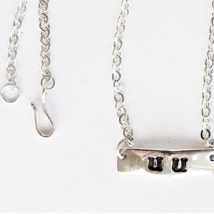 Sterling UU necklace, Unitarian jewelry, Universal pendant,coming of age gift, uni bling