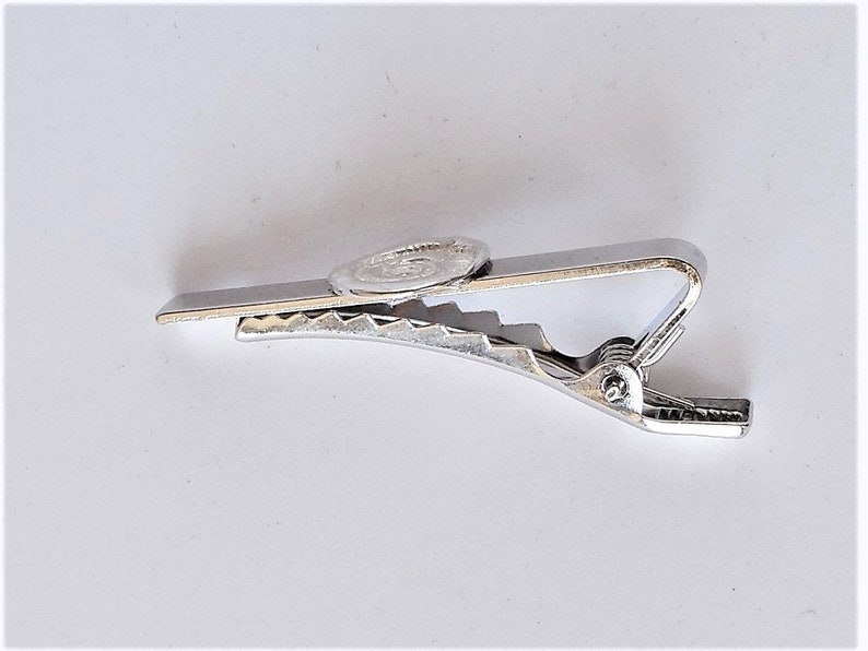 fossil accessory mens gift Father/'s Day gift under 15 rock hound gift graduation gift geology jewelry Sterling ammonite tie clip
