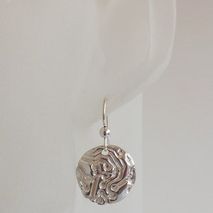 Sterling Circuit Board Earrings, Computer Nerd Gift, Motherboard ...