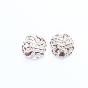 Sterling circuit board earrings, post earrings, 15 mm charms, geekery jewelry, engineering accessories