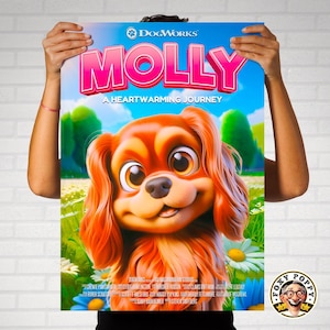 Pixar-Inspired Custom Cartoon Poster | Custom Pet Movie Poster | Ready in 24 hours | Personalized Cartoon Portrait | Digital Downloads