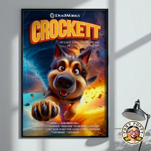 Personalized Dog Movie Poster | Pixar-style Movie Poster of your Dog | Cartoon Dog Portrait | Wall Art for Pet Lovers | Digital Downloads