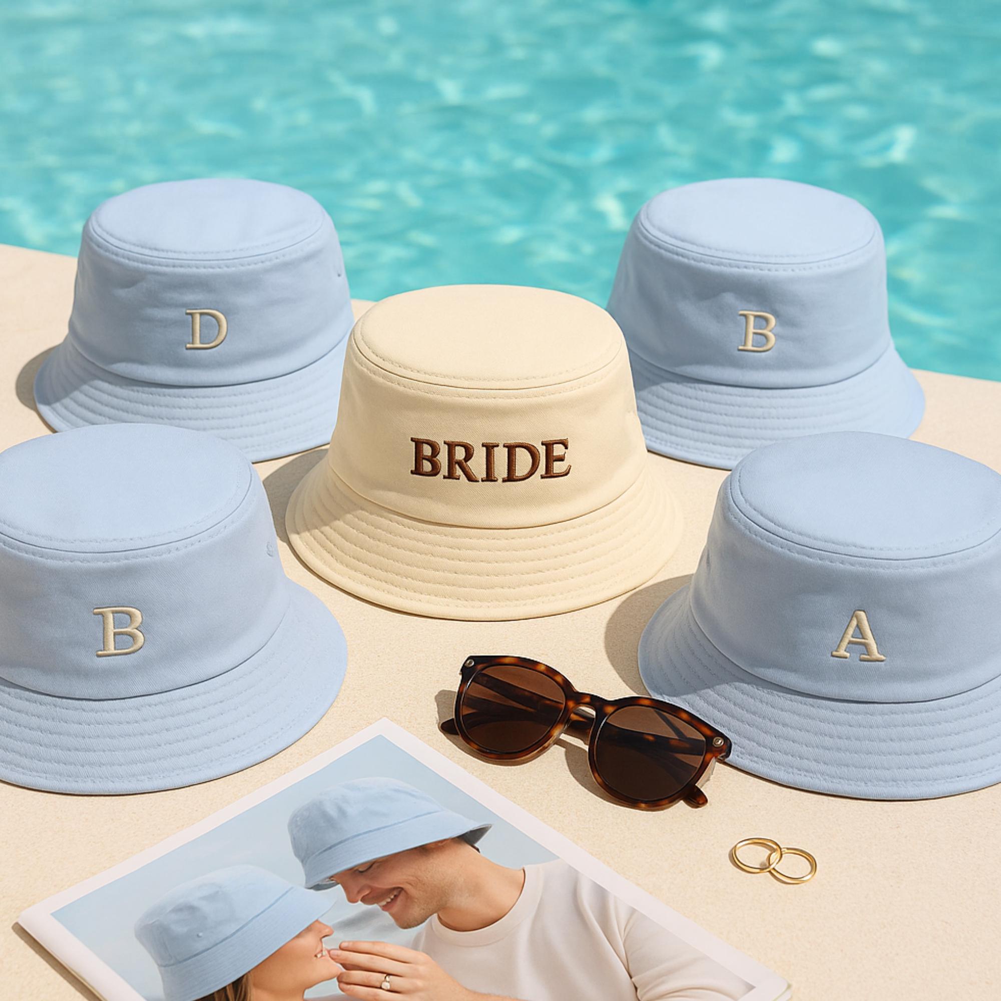 Bride and Groom Bucket Hats