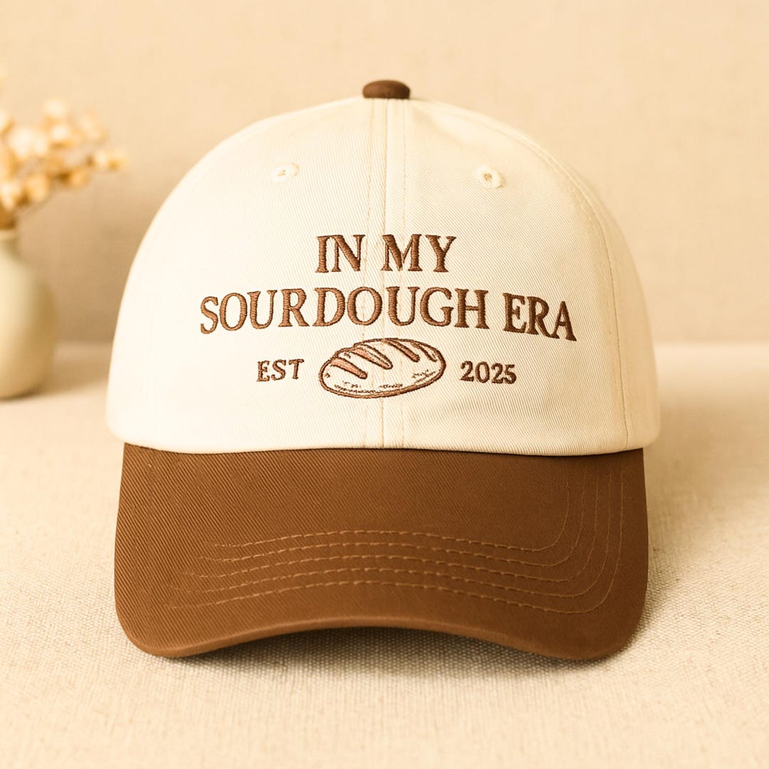 Embroidered Sourdough Era Washed Cap, Bread Baker Hat - Etsy