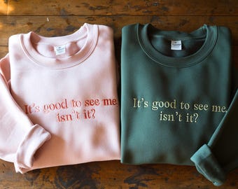 Embroidered Musical Theatre Crewneck Sweatshirt, Wicked Broadway Gift