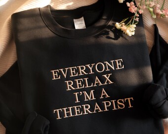 Embroidered Therapist Shirt: Mental Health Counselor Gift