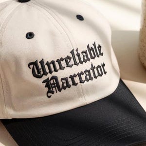 Embroidered "Unreliable Narrator" Dad Hat, Literature Gift bild 2