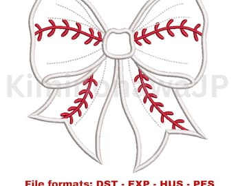 Baseball Applikation, Maschinenstickerei (DST)