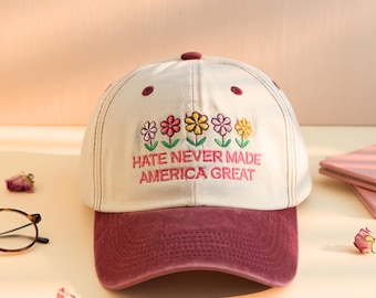Embroidered Baseball Cap, Political Statement Hat, Human Rights