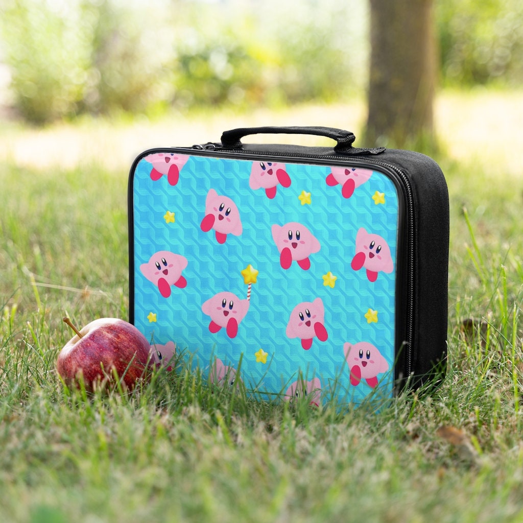 Back to School Kirby Lunch Box Blue Lunch Box Blue and Pink Etsy