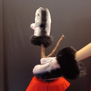 Kaninpälshandskar, storlekar S, L, XL