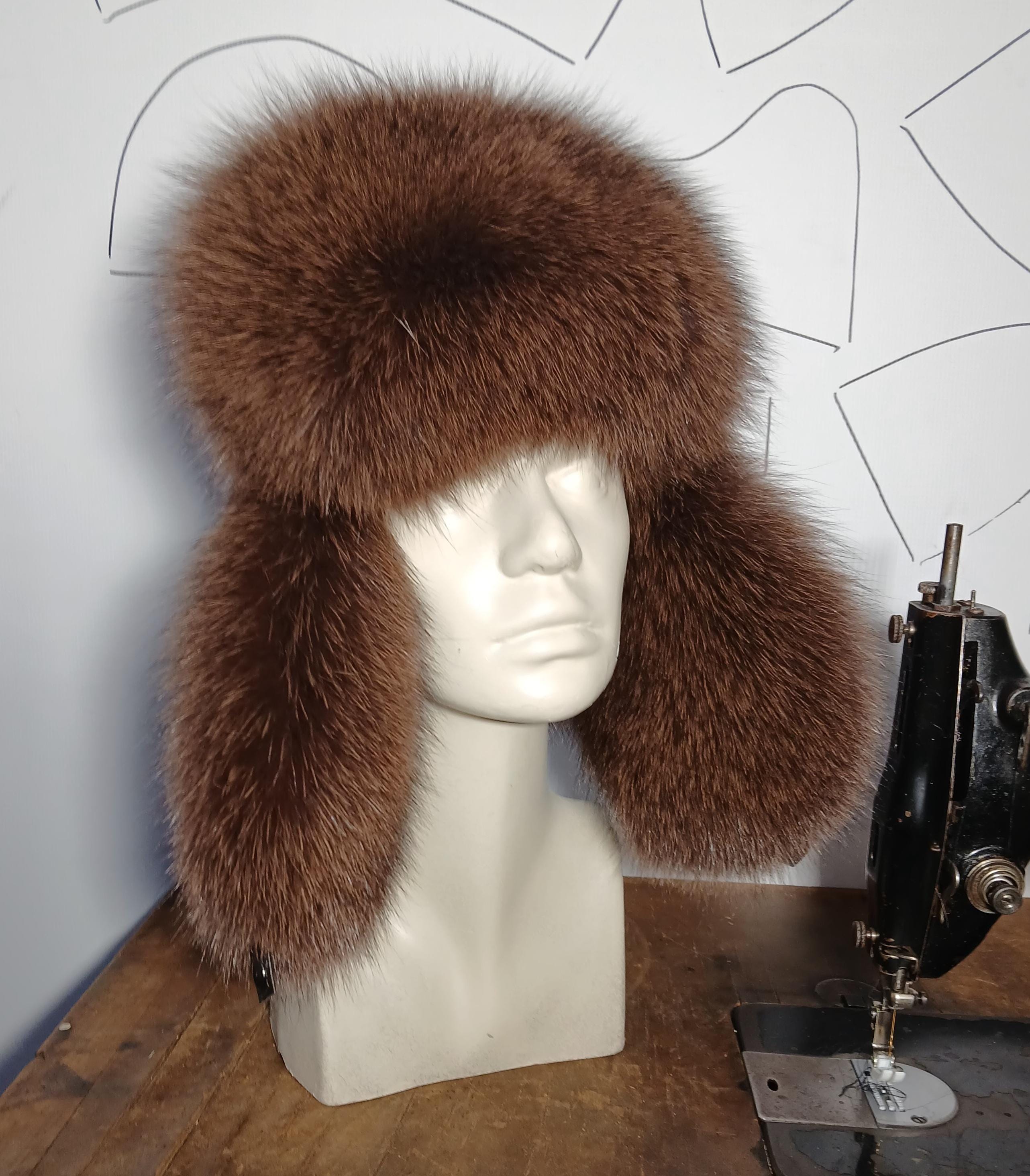 Brown Real Fox Hat,size Regulated - Etsy display picture 2