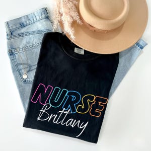 Personalized Nurse Shirt: Comfort Colors RN Graduation Tee