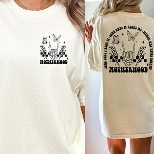 Motherhood Sometimes I Rock It Sometimes It Rocks Me Shirt, Mama Mom Shirt, Rocker Mom Gifts, Gift Shirt, Rocker Mama Tee