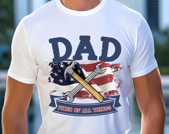 Camiseta divertida para papá, camiseta para el que arregla cosas, regalo para el Día del Padre para el manitas, camiseta del Sr. Arreglalo, camiseta para papá reparador, regalo para papá manitas, camiseta para papá