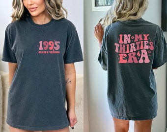 Comfort Colors 30.Geburtstag Shirt, personalisiertes Geschenk für den 30