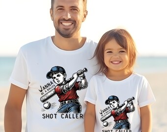 FatherSonTshirts, Dad Son Matching Game Day Shirts, Baseball Apparel, Fathers Day Gift, Family Outfits, Sports Fan Tee, DTF Print Set