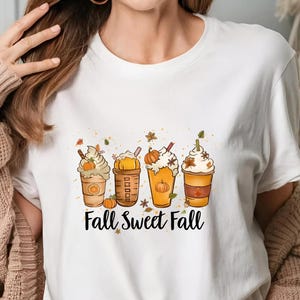 Retro Spice Latte Shirt - Cozy Fall Coffee Vibes, Fall Sweet Fall Shirt, Latte Tee, Cozy Autumn Coffee Shirt, Fall  Top,christmas gift shirt