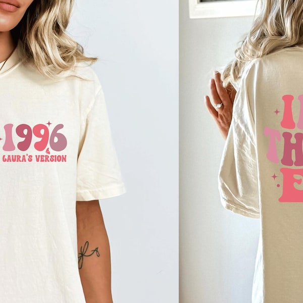 30th Birthday Gift, Personalized Thirties Era Tee, Leopard Print Comfort Colors Shirt, Retro Name Top, Woman Thirty Celebration Custom
