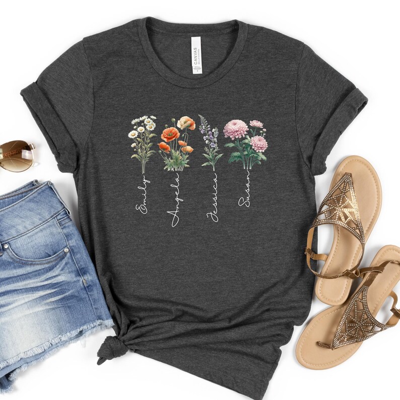 a women's t - shirt with flowers on it